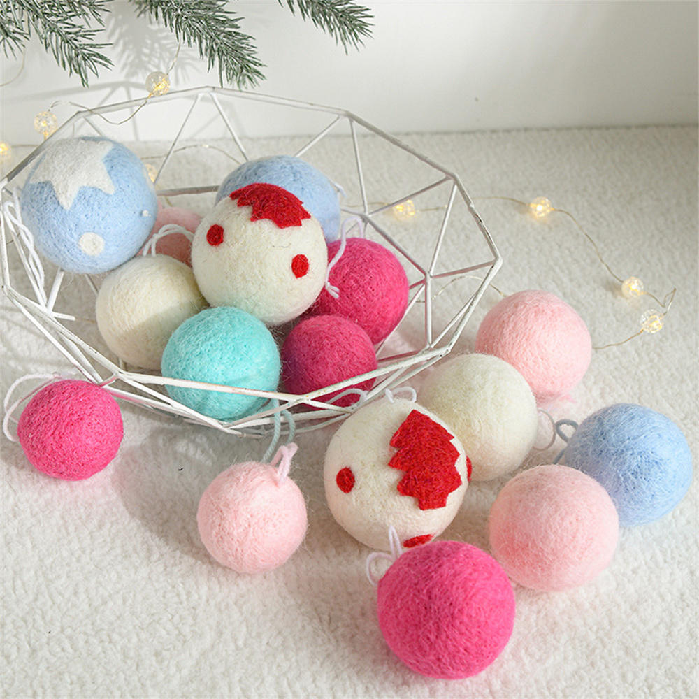 Christmas Wool Felt Balls Christmas Tree Decor Christmas Ornament Supplies Christmas Tree Decoration Christmas Ornaments Christmas Decorations. 