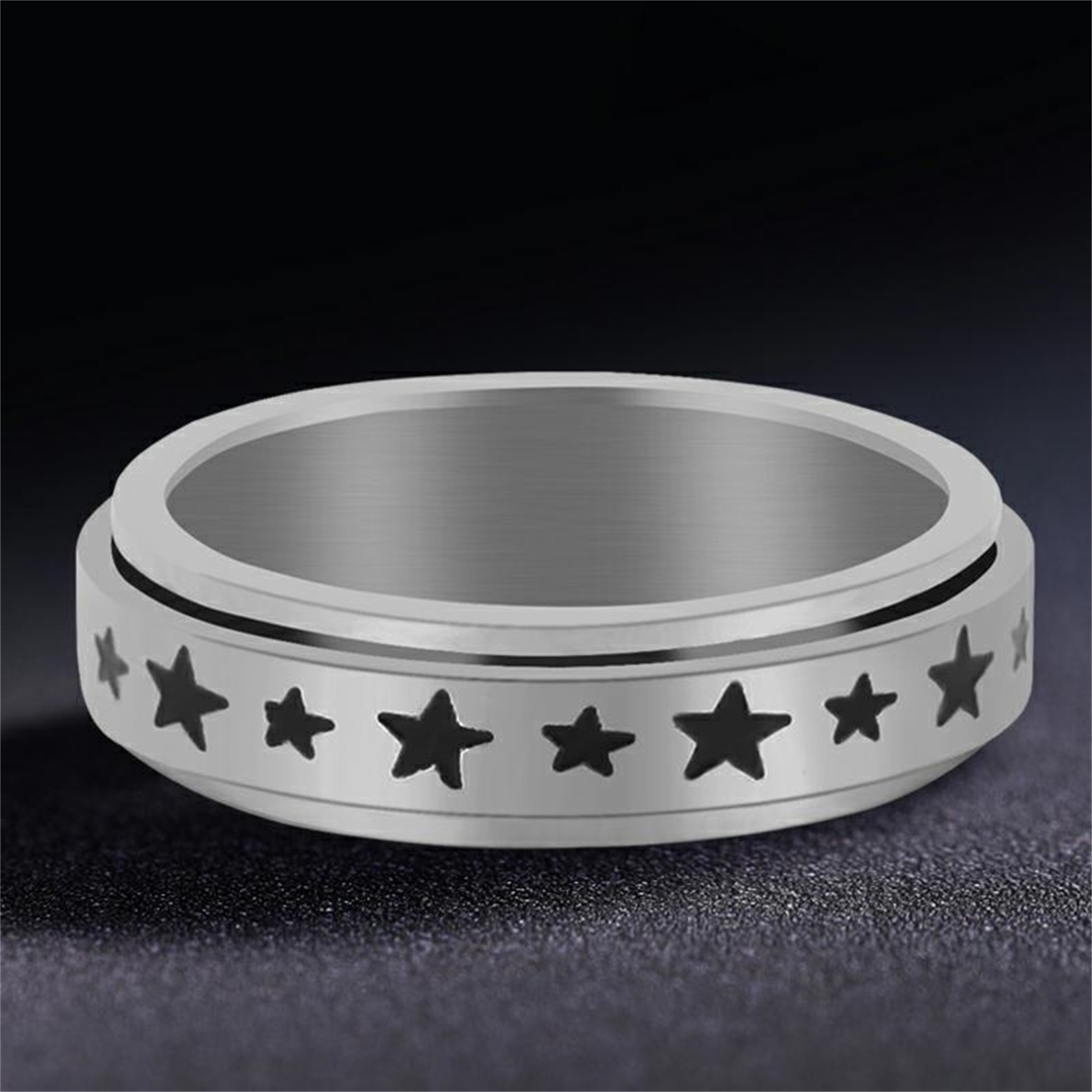 Spinner Rings Long Lasting Adult Spinner Fidget Band Rings. 