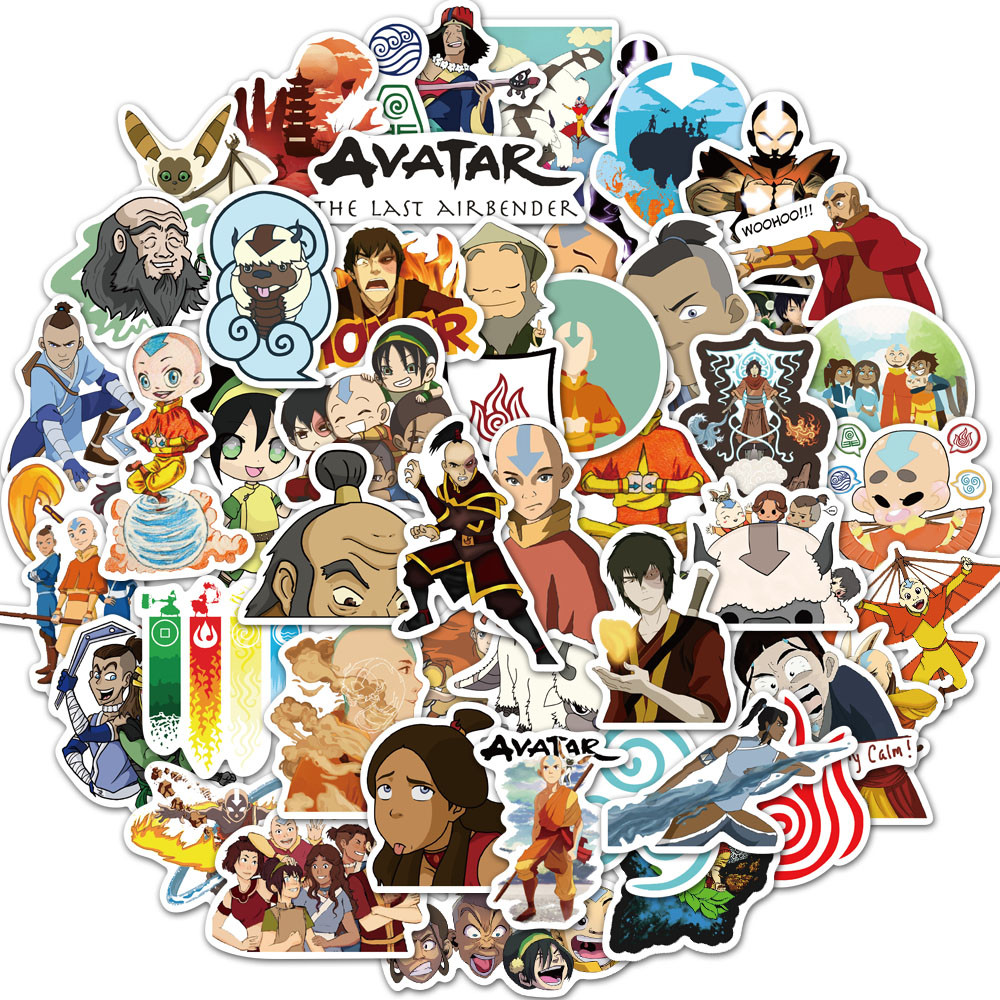 20/40/60pcs Avatar The Last Airbender Stickers Laptop Luggage Skateboard Stickers. 
