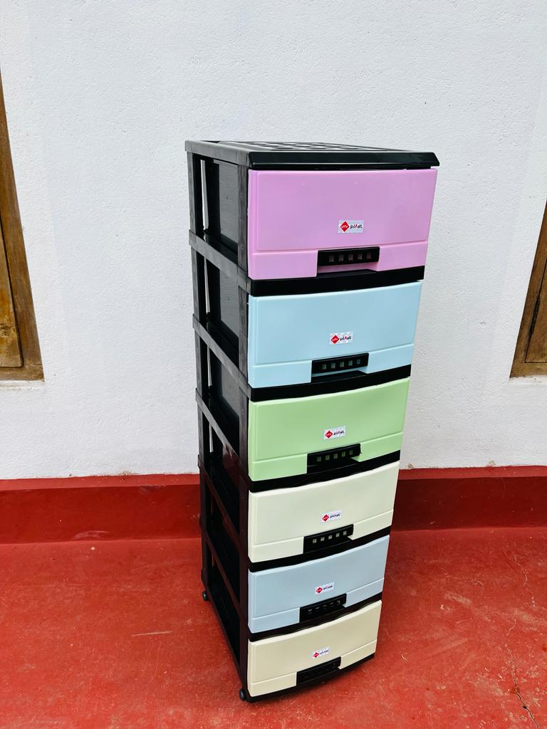 Drawer 6 in 1 baby drawer wardrobe cupboard storage multi color blue