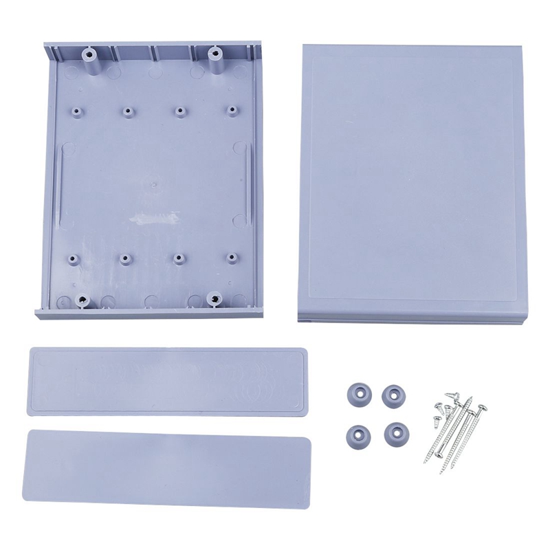 2X Plastic Electrical Enclosure Junction Box Case 152X120X42mm Light Grey. 
