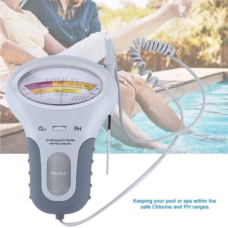 Water Quality Analyzer For Swimming Pools, Digital Chlorine And Ph Cl2 Water Quality Analyzer For Swimming Pools, Digital Chlorine And Ph Cl2
