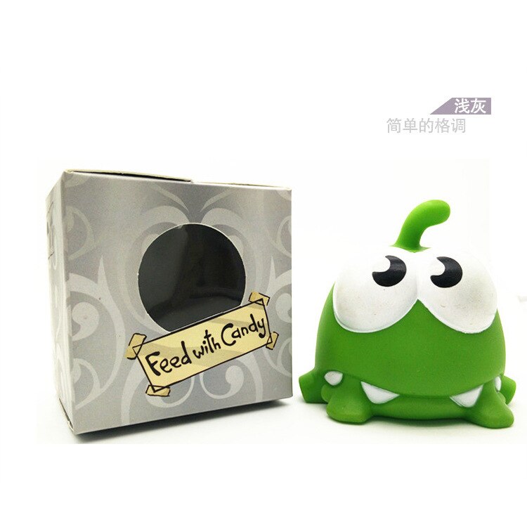 【World Supermarket 2021】Hot1Pcs Rope Frog Vinyl Rubber Android Games Cut Rope OM NOM Candy Gulping Monster Toys Figure Sound For baby kids. 