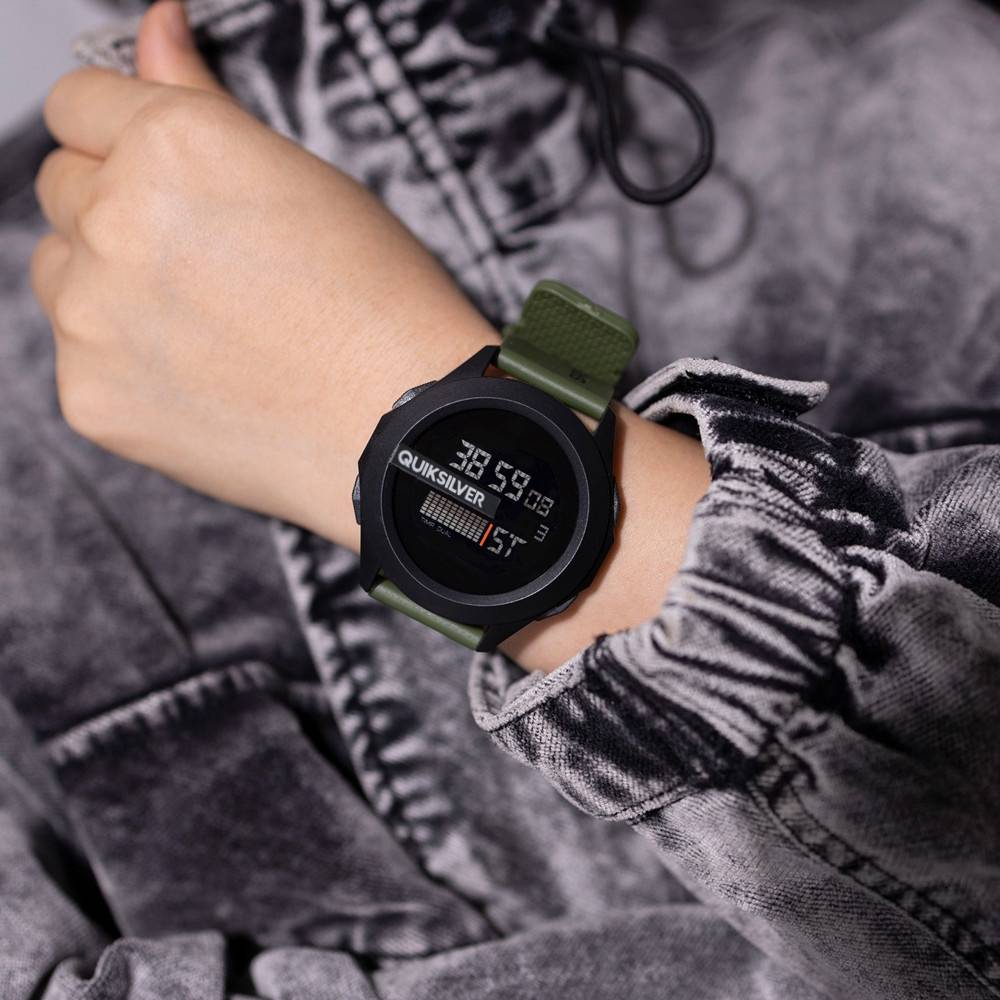 【Miga Plaza】Silicone Watch Quicksilver Watch Men Drone Strab Rubber Digital WaterProof Wrist Watch. 