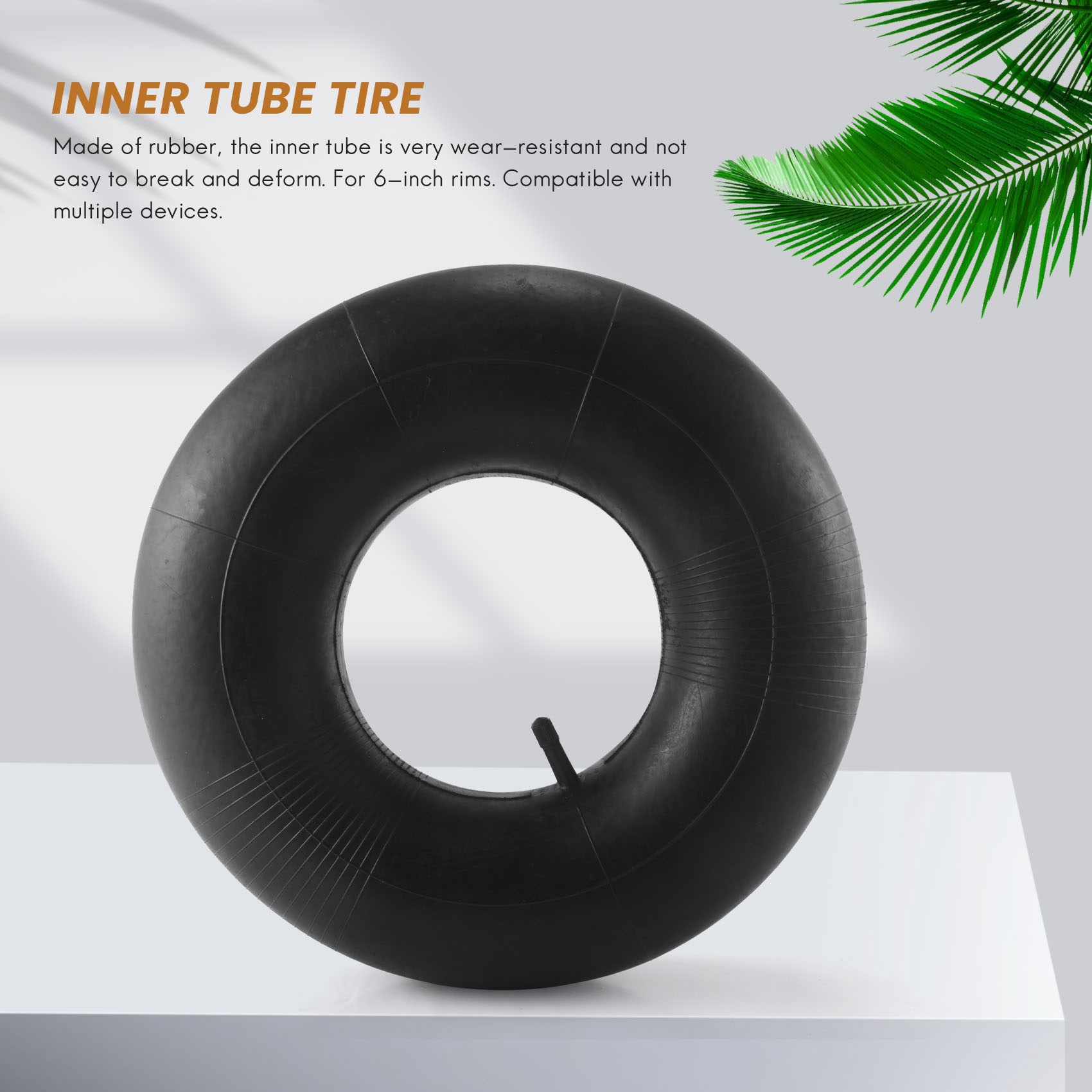 Set of Two Lawn Tire Inner Tube 15X6X6 TR13 Lawn Mower Tractor Tire. 