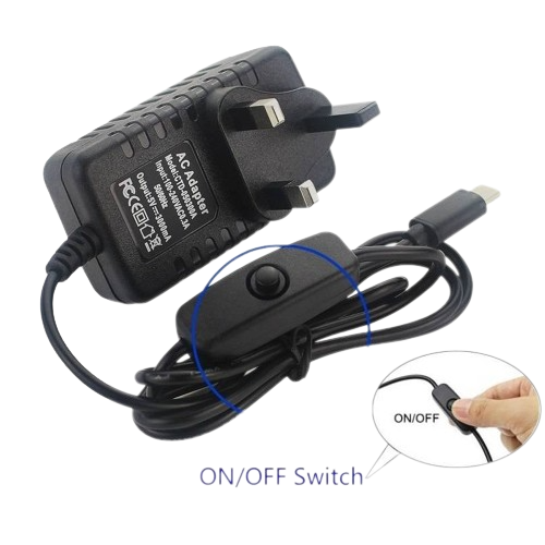 Raspberry Pi4 5V 3A Power Supply Charger AC DC Converter Adapter Type C