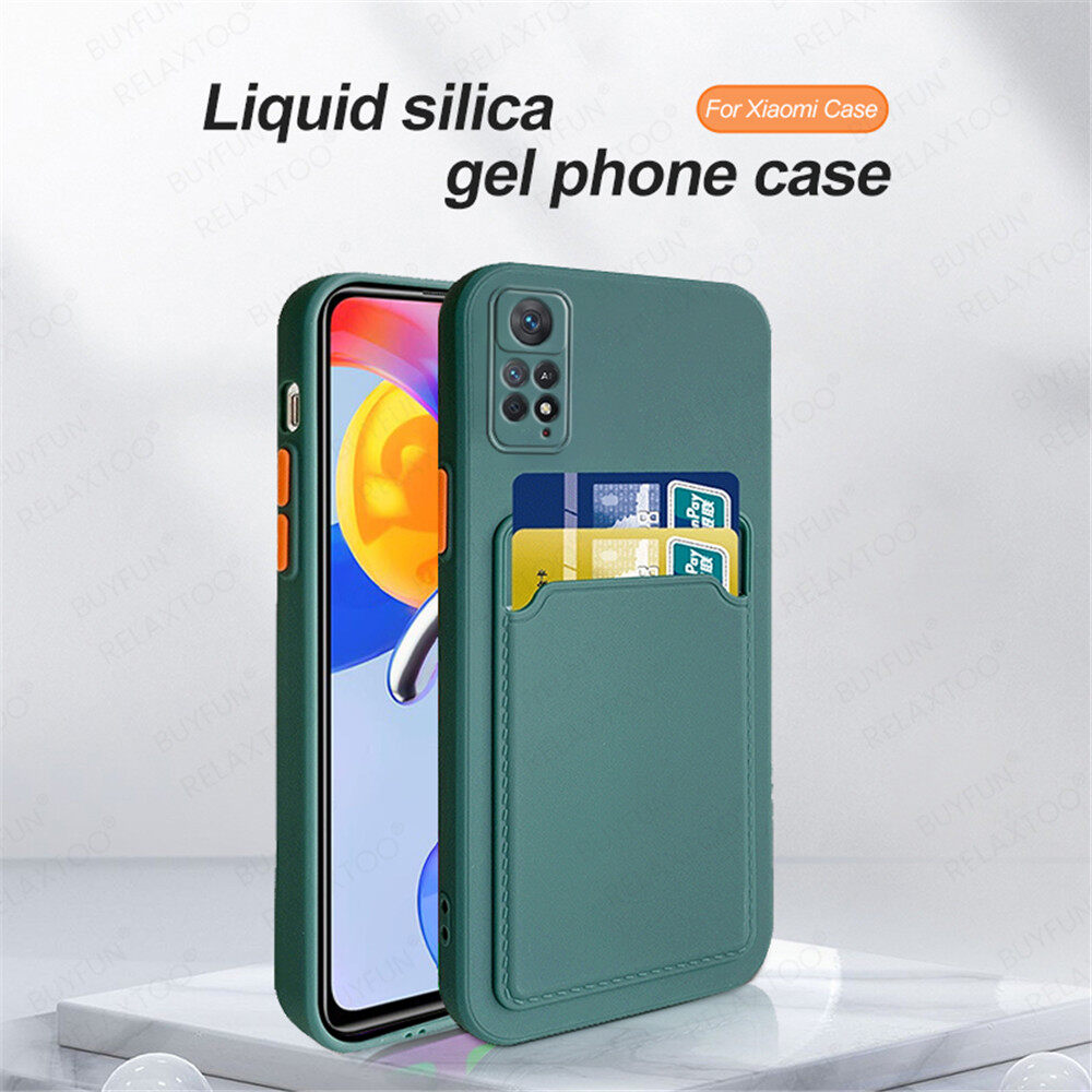 For Xiaomi Redmi Note 11 Pro Plus 5G Case Candy Wallet Card Slot Soft Silicone Back Cover On Xiaomi Redmi Note11 ProPlus 5G Camera Shockproof Fundas Multi-color Optional Anti-drop. 