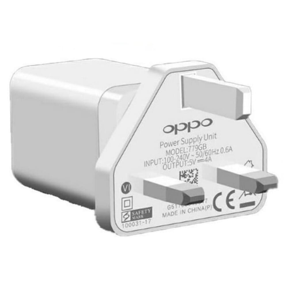 OPPO VOOC Orignal 4A Fast Charging Power Adapter with Charging Cable - 3 Month Warranty. 