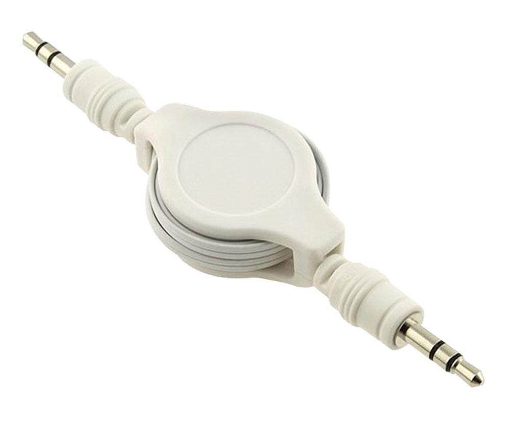 Retractable 3.5mm Male to Male Aux Auxiliary Audio Cable Cord for 3.5mm Headphone Jack Devices