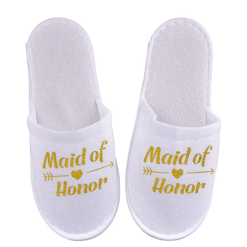 【WEJA】Ministar 1Pair Bride Wedding Decoration Bridesmaid Party Slippers Ladies Party Supplies