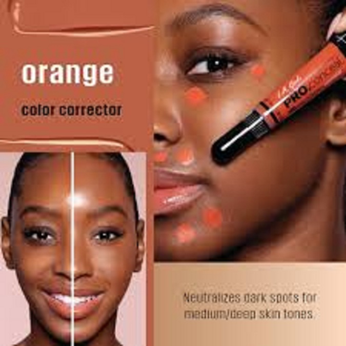 Pro Conceal (Concealer) for Face Makeup, Orange, Green Corrector and Cool Tan. 