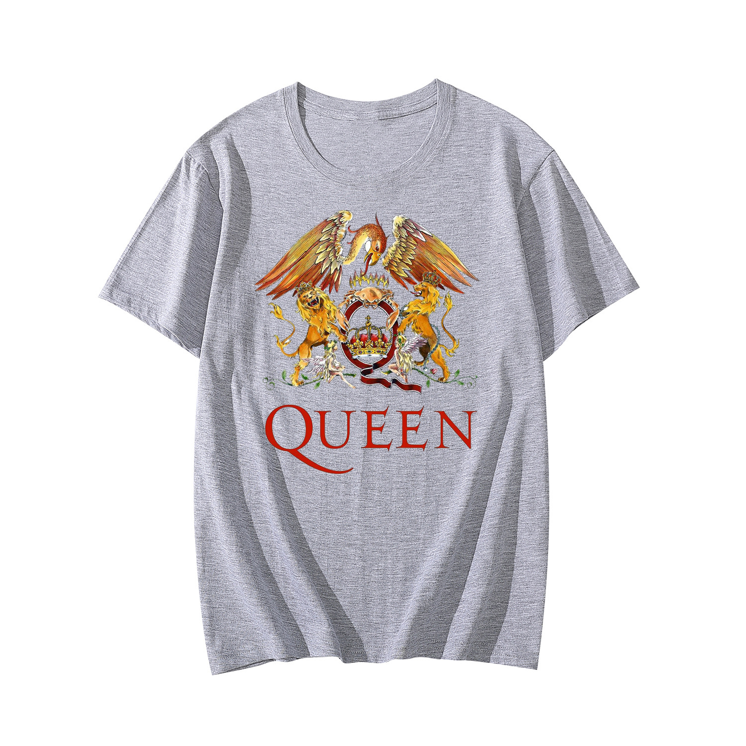 Queen T-Shirts Music Rock Band Skull Print Streetwear Men Women Vintage Fashion Oversized T Shirt Pure Cotton Tees Tops Clothing. 