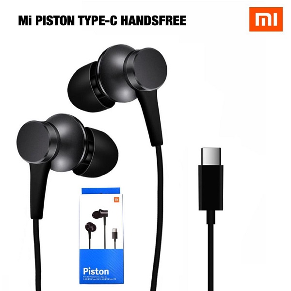 Xiaomi Mi Piston In-Ear Earphones Type-C Stereo Aluminum Alloy Earbuds Headphone with Mic. 