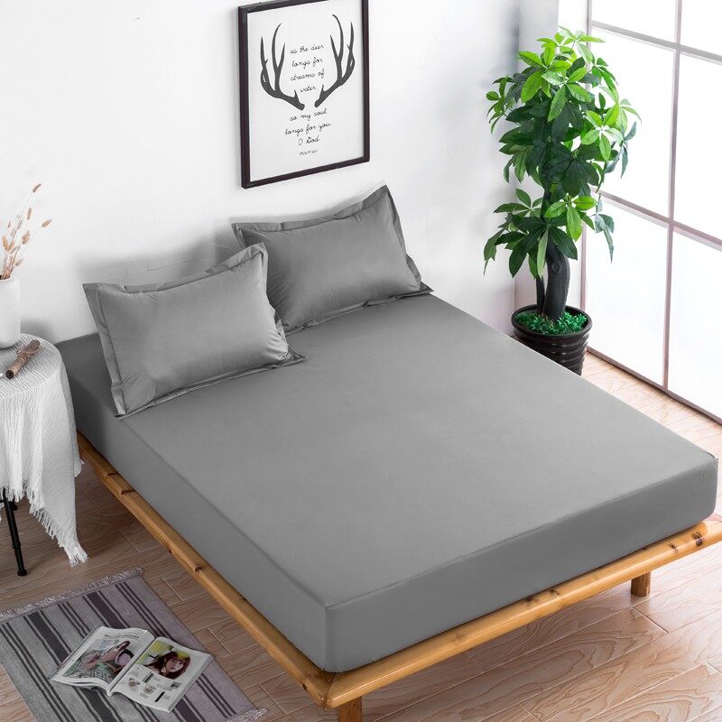 Waterproof Bed Sheet Cover Mattress Protector Fitted Cadar Katil Bedsheet Single Queen King Size Pillow Case Water. 