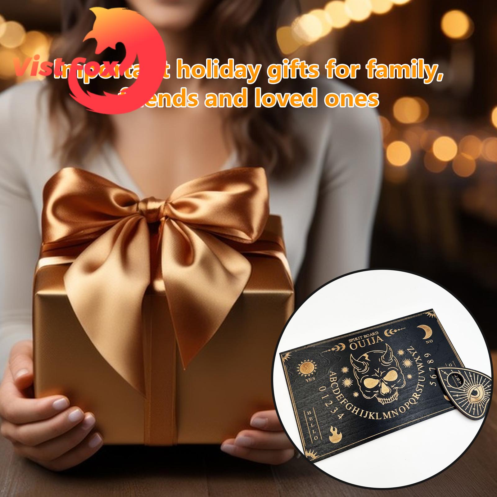 Wood Surface Ouija Board Spooky Halloween Spirit Game Board Perfect Festival Decoration Halloween Ouija Board. 