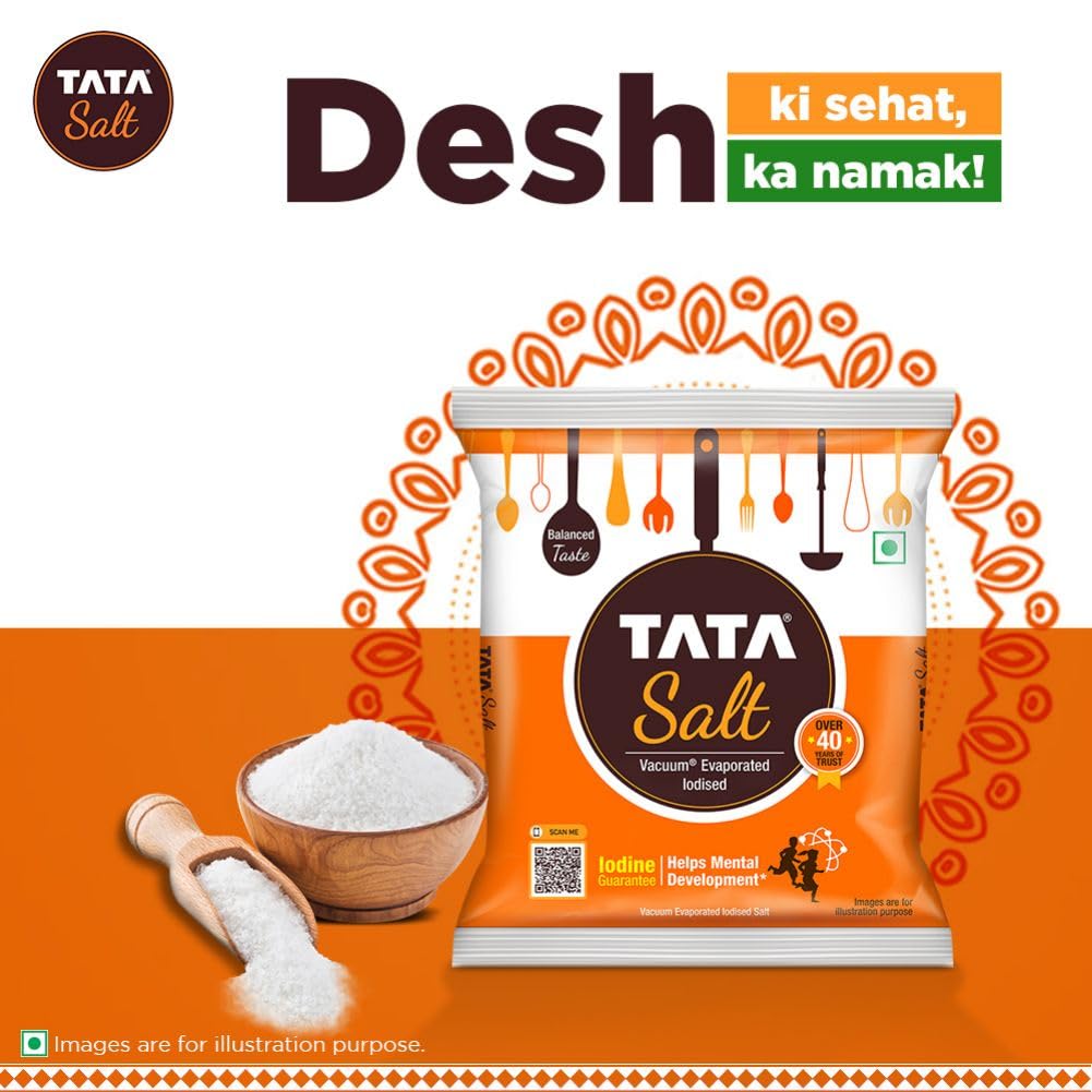Tata Salt | Vacuum Evaporated Iodised Salt | 1 kg SAM. 