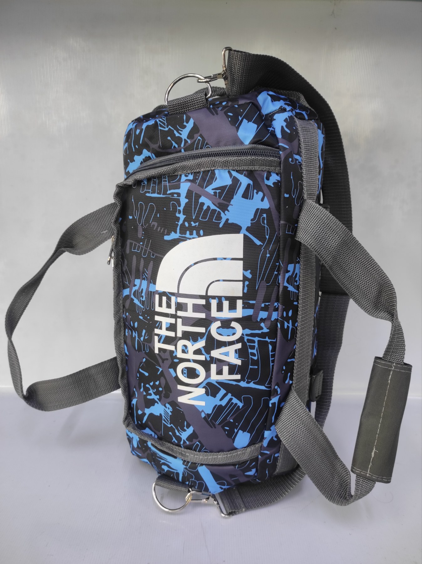 North Face Bag Backpack Travel Duffel in Army Green Blue Brown