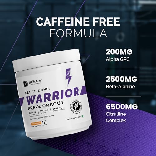 Wellcore-God Mode Pre Workout Supplement Powder(285G, 15 Servings) Not For Beginners & Intermediate Lifters Valencia Orange High Stim Pre Workout With Nootropics & Creatine(FROM INDIA)NUSS. 