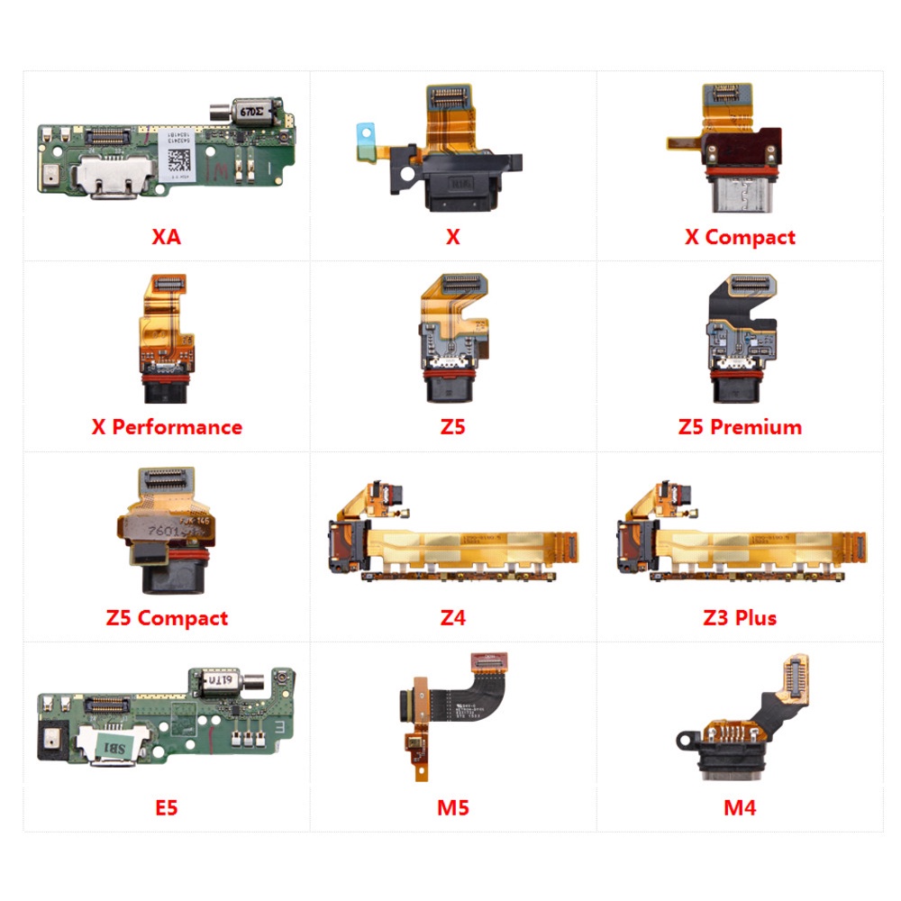 USB Charging Charger Dock Port Board Flex Cable For Sony Xperia XA X M5 M4 E5 Z3 Z4 Z5 Compact Premium Plus Performance