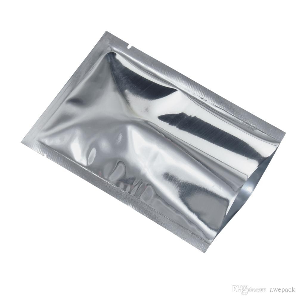 Aluminum Foil Bags Packaging Silver 100pcs 68mm*88mm Seeds Food packing bags. 