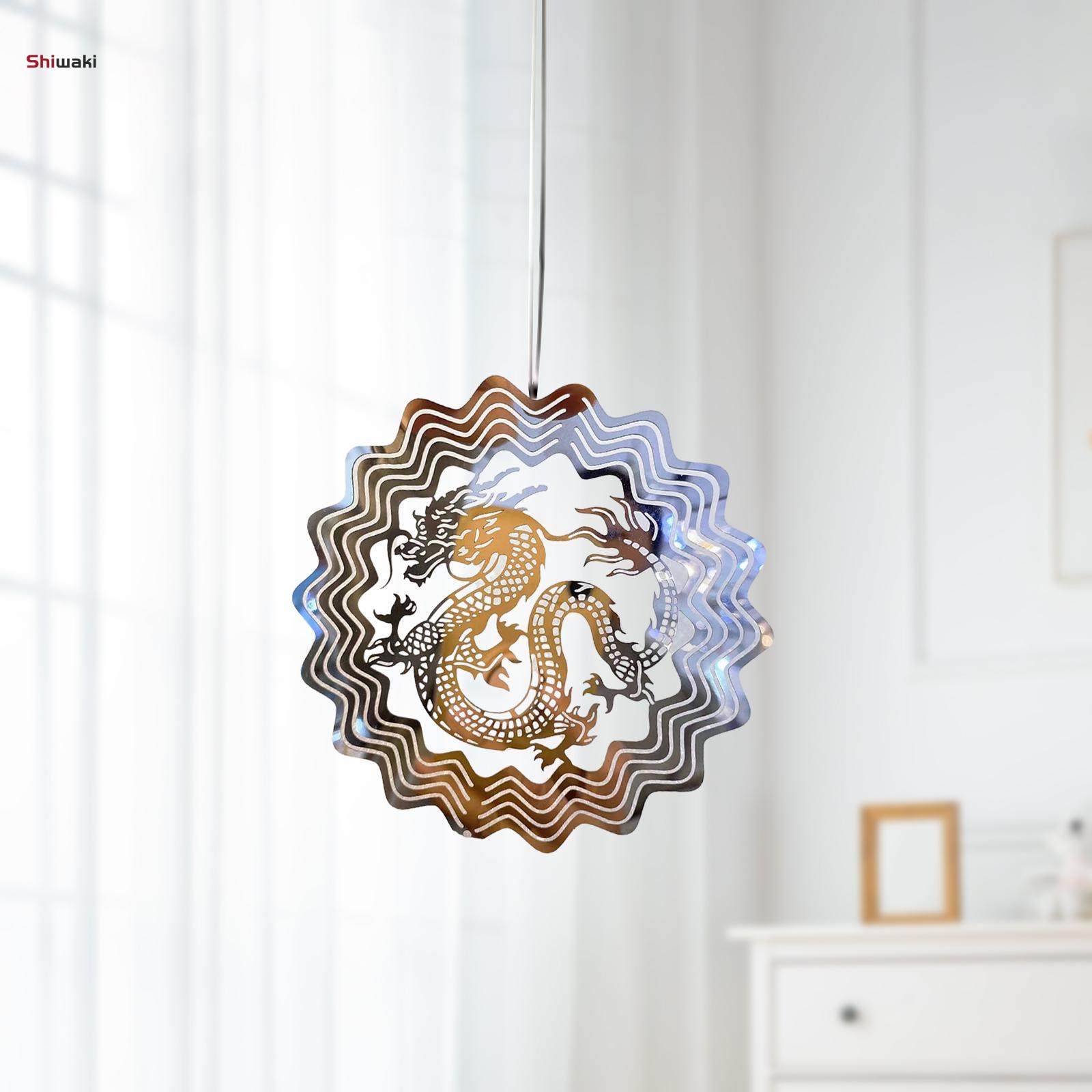 Dragon Wind Wind Catcher Mandala Ornament for Window Home Front Door. 