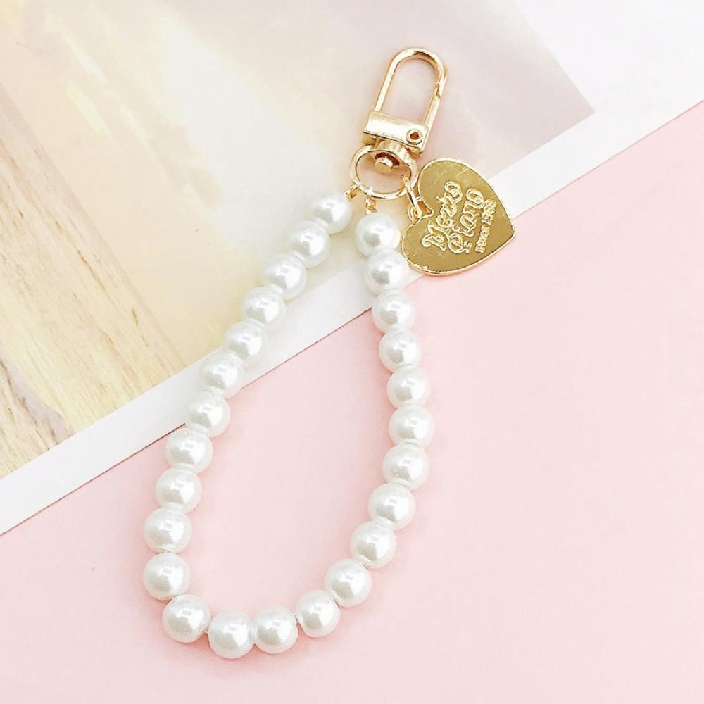 Mobile Phone Chain Pendant Keychain Mobile Phone Case Pearl Pendant DIY Pearl Pendant Pearl Pendant. 