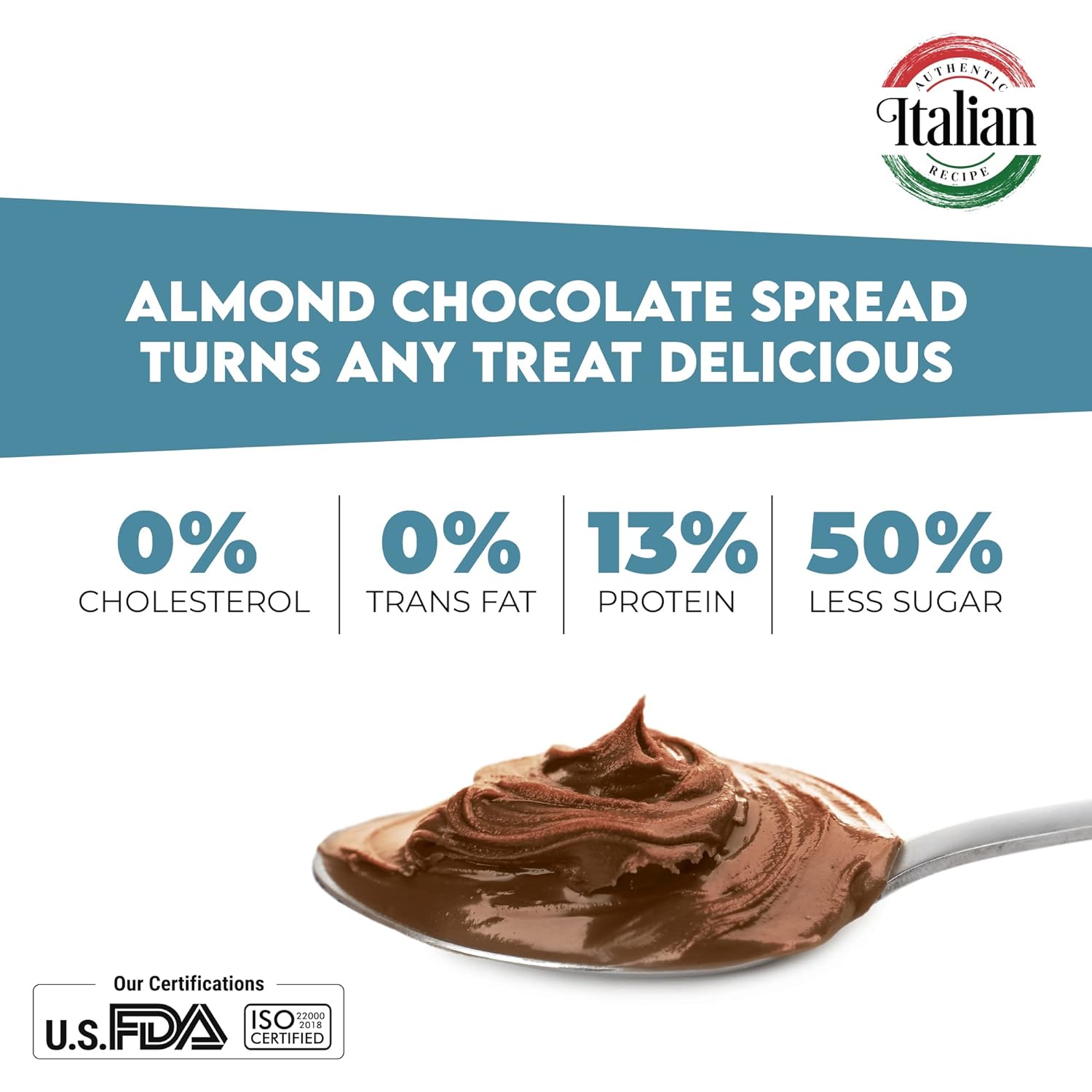 Happilo Premium Chocolate Almond Spread 200g, Low Carb Chocolate Dessert Spread, Smooth & Delicious (FROM INDIA) SAB. 