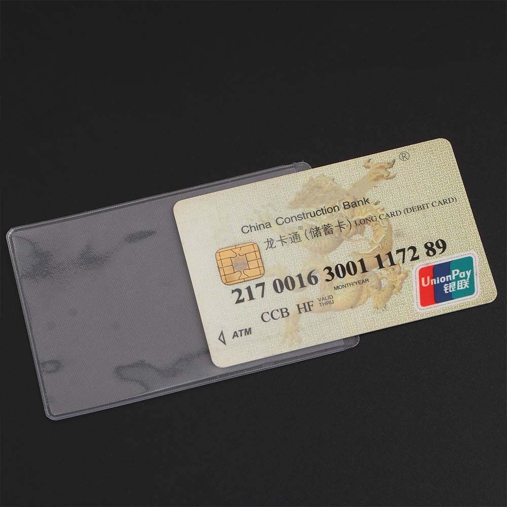 Transparent Protect Credit Cards Waterproof Card Cover