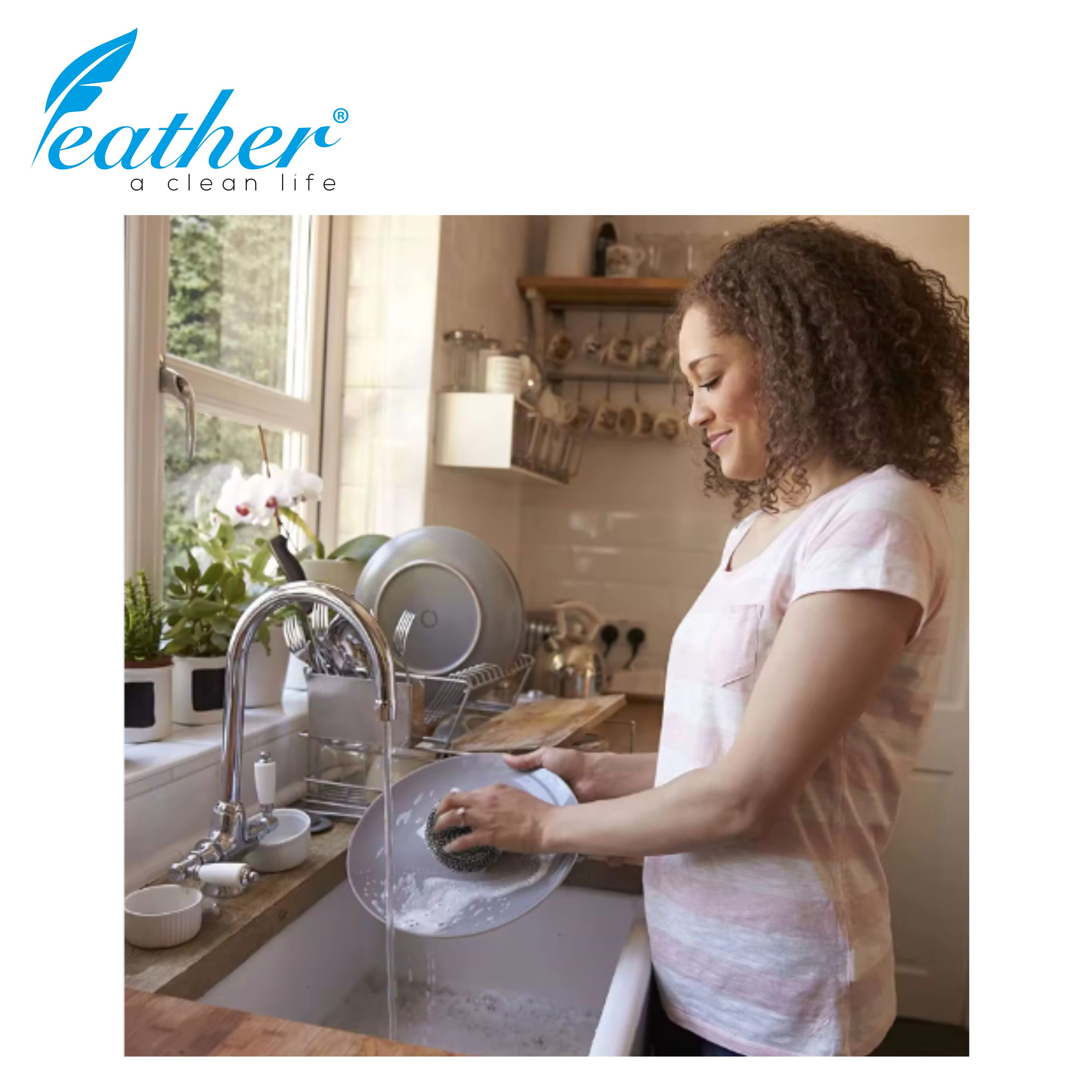 3 Pcs - Stainless Steel Scourer -  Steel Wool, Rust Free,  Ideal for cleaning Kitchen, tiles, BBQ, Glass. 