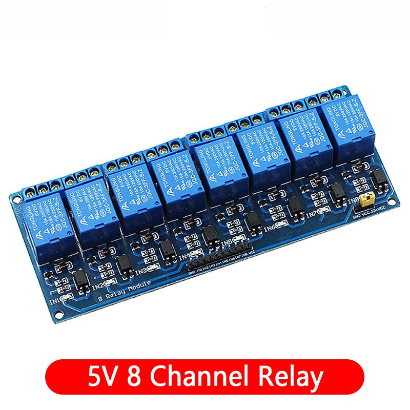 5v 12v 1 2 4 6 8 way relay module for arduino 1 2 4 6 8 channel relay ...