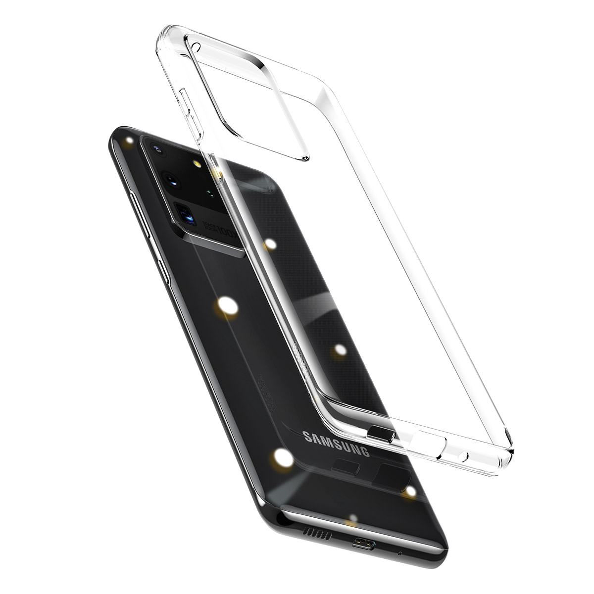 Samsung Galaxy S20 Ultra Transparent Case Shockproof Silicone Clear Casing Airbag. 