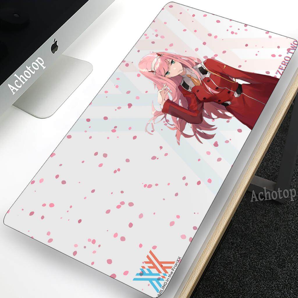 Large Anime Mouse Pad Darling in the FranXX 02 Gaming Mousepad Big Mouse Mat Zero Two XXL 900x400mm HD Print Keyboard Pads. 