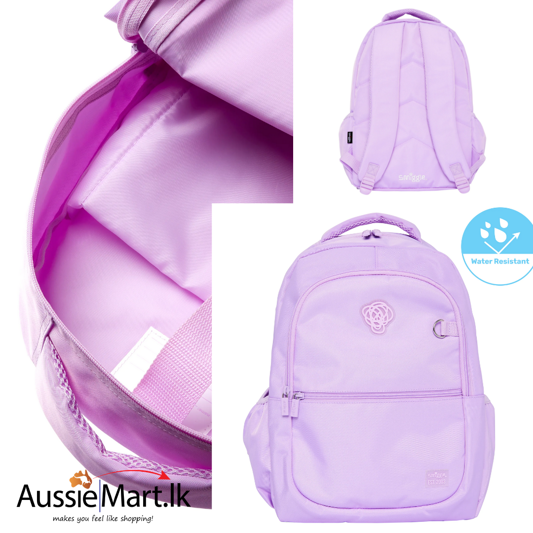 smiggle purple backpack