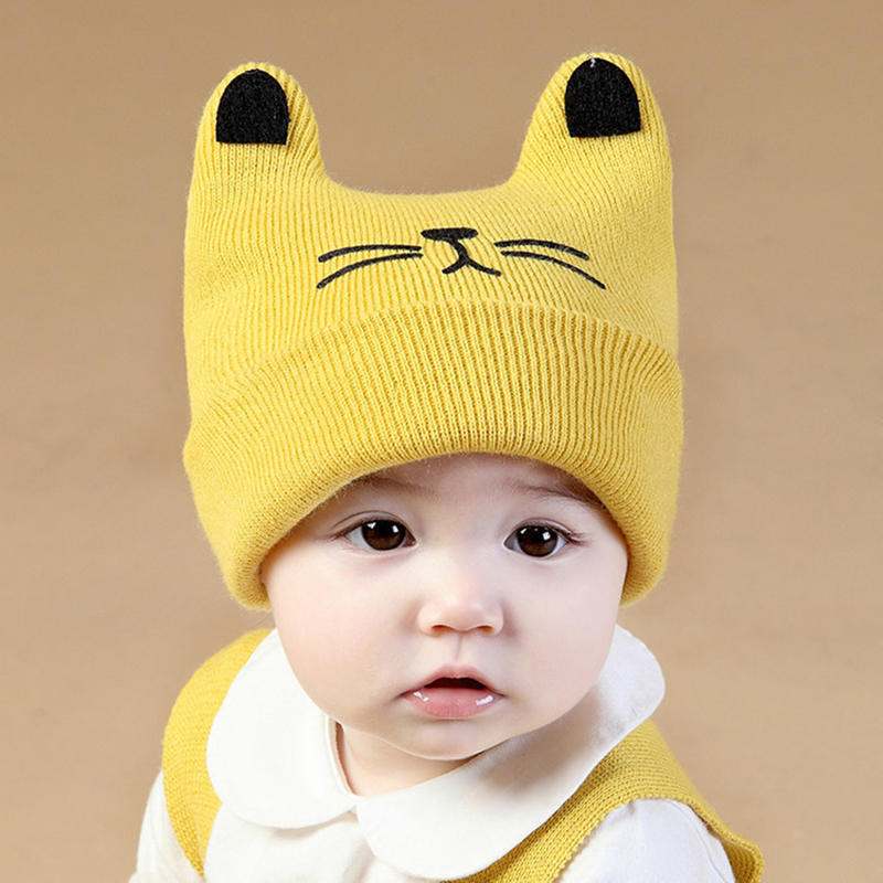 I Love Daddy&Mummy Baby Hat Winter Hats Children's Hat For Boy Girls Cotton Beanie Cap Toddler Infant Baby Knitted Bonnet 0-12M Bones Infantis. 