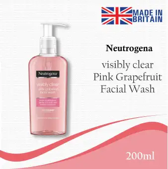 visibly clear pink grapefruit facial wash