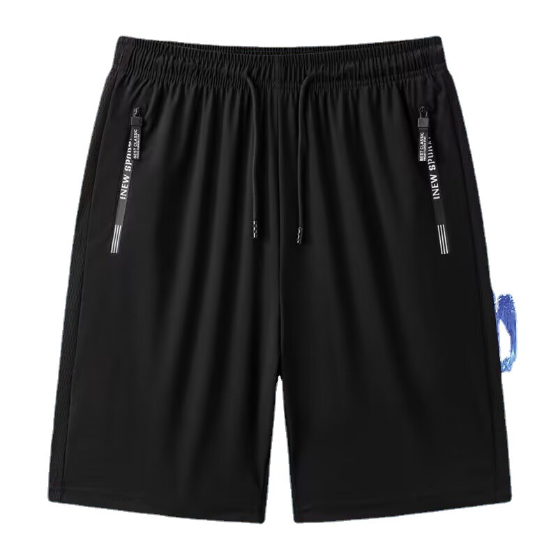 Thin Ice Silk Shorts Men's Summer Loose Large Size Quick-Drying Five-Point Casual Stretch Sports Pirate Shorts Men's Air Conditioning Pants. 