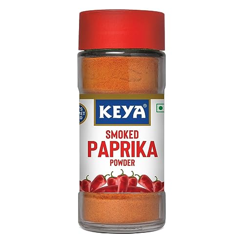 Keya Smoked Paprika Powder 50g | Smoky Flavour & Aroma | Made from Fresh & Flavourful Dried Chillies | No Artificial Colours | No Preservatives | Vegetarian (FROM INDIA) JEZ