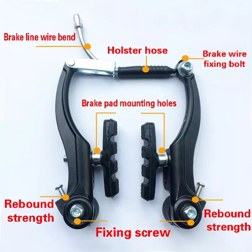 Bicycle V Brake Set V Brake Parts Bicycle Brakes Full Brake Set MTB Bicycle Accessories Cycle V Brake Cycling Parts. 