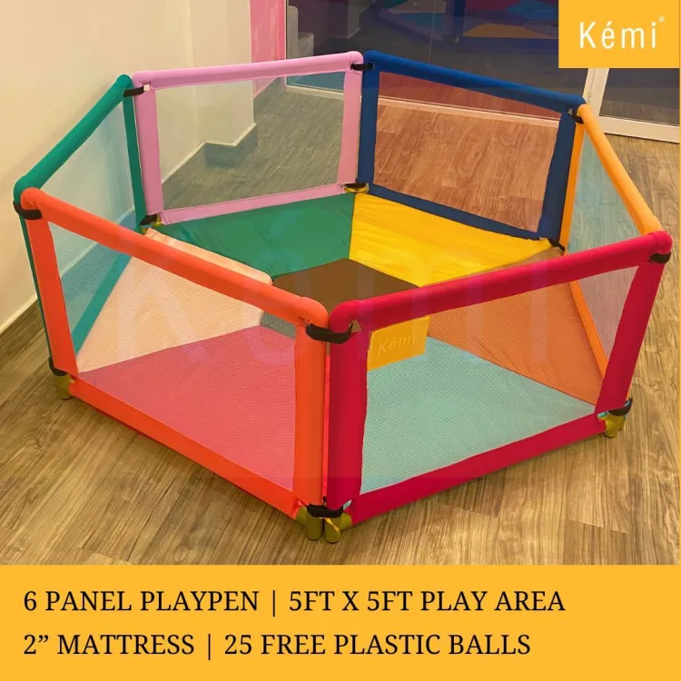 6 panel baby store playpen