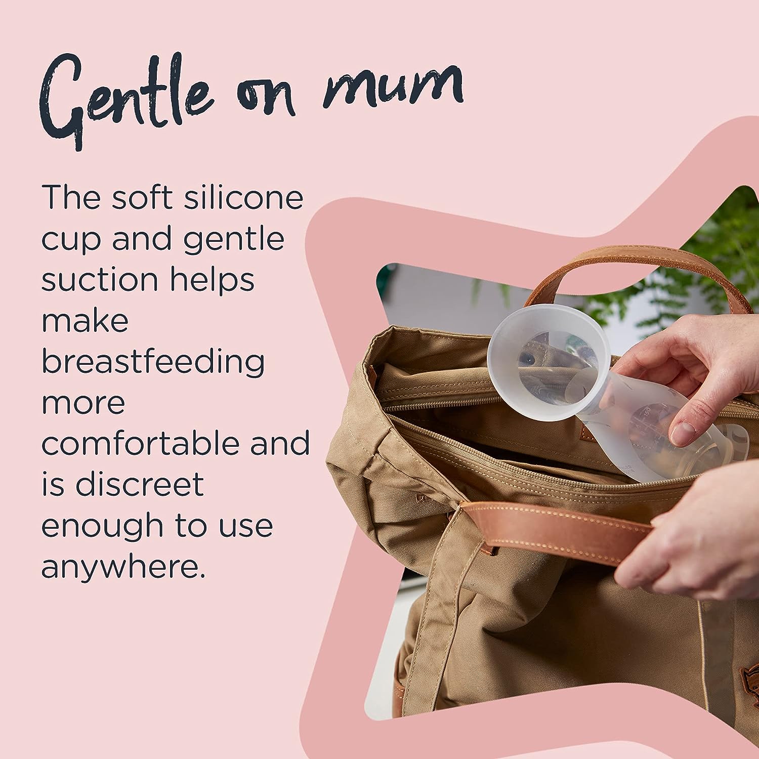 Tommee Tippee Silicone Manual Breast Pump and Let Down Catcher to Express, Relieve or Catch Excess Breast Milk. 