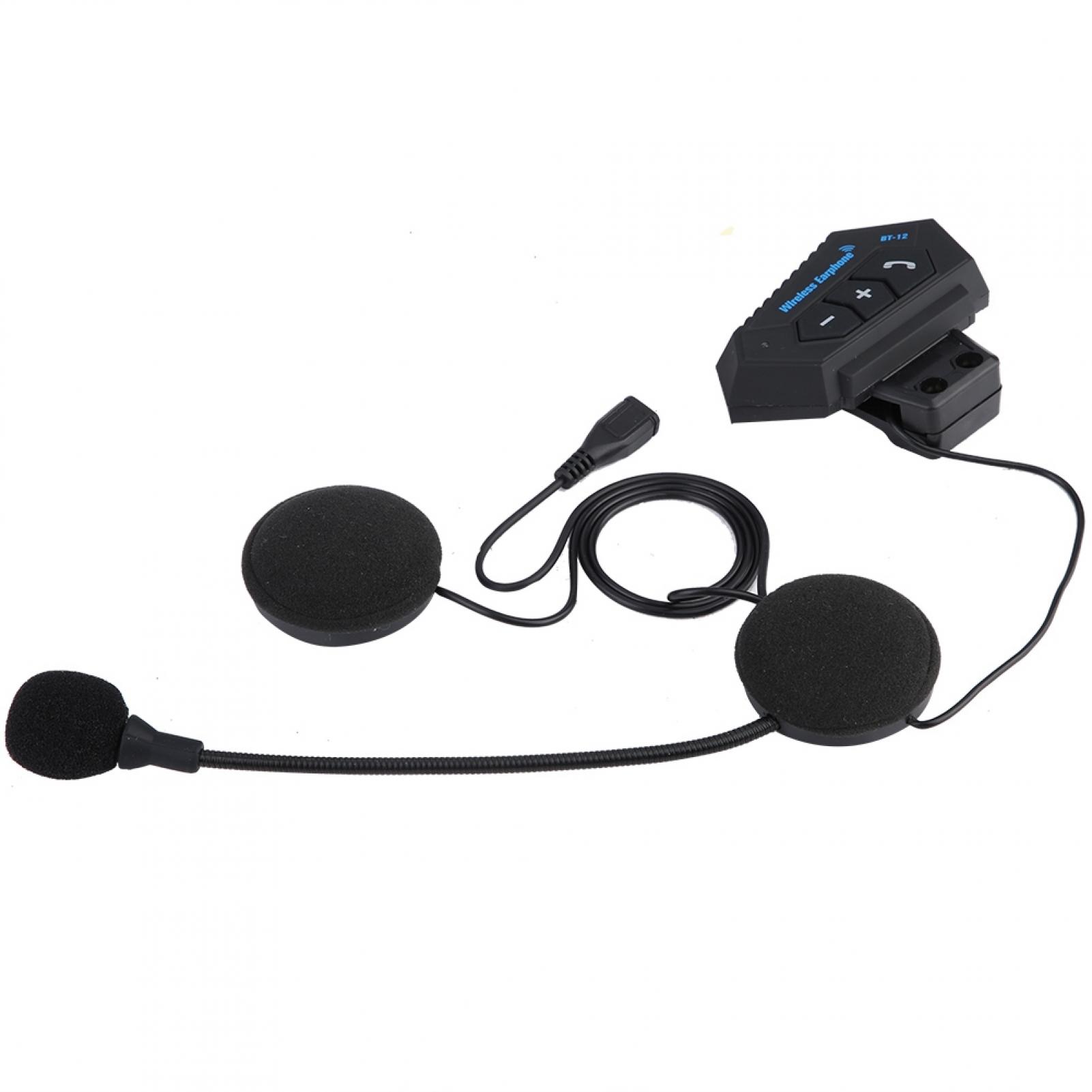1 Pair Motorcycle Helmet BT Headset Headphone Speakers Support Hands-free Calling