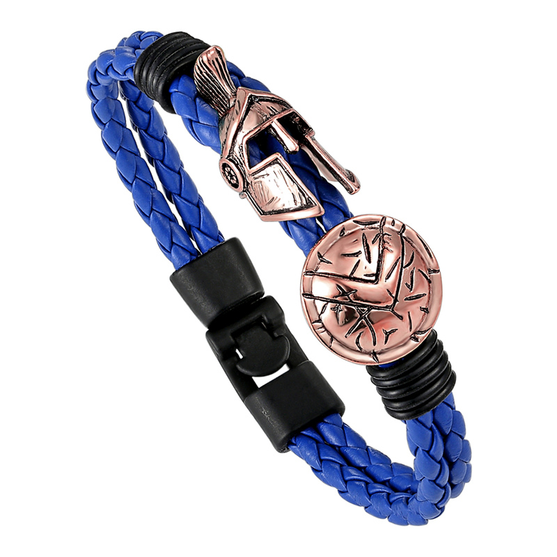 2019 Spartan Helmet Men Bracelet Europe Jewelry Retro Women Bracelet Ladies Brave Knight Bracelet Fine. 