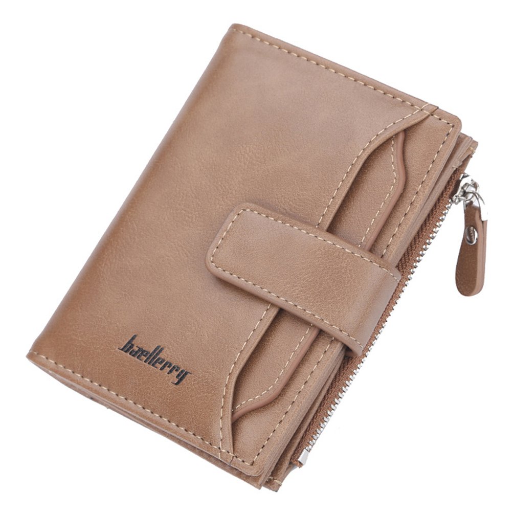 Mens Slim Front Pocket Wallet ID Window Card Case with RFID Blocking