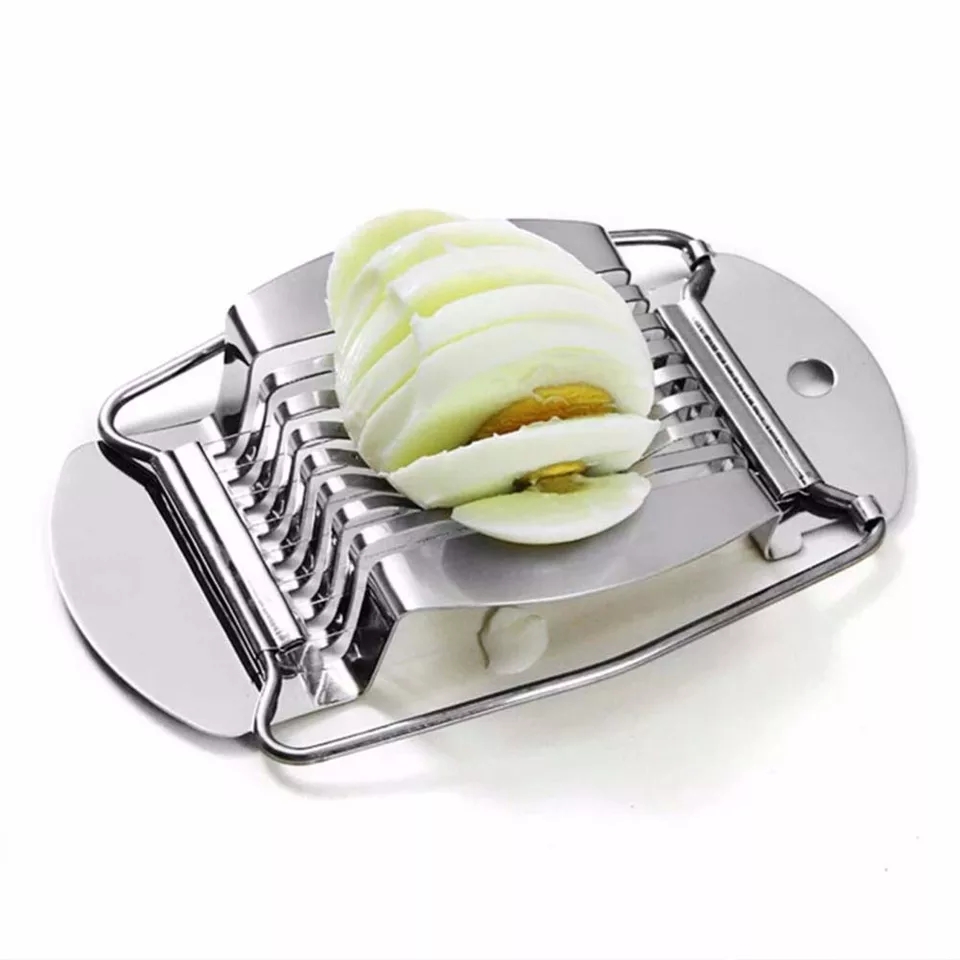 Sl Egg Slicer, 2 In 1 Stainless Steel Manual Slicer For Cutting Eggs