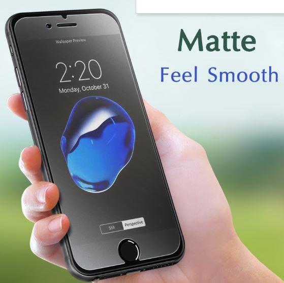 New Matte Tempered Glass Screen Protector for iPhone 6s Matte Anti Fingerprint White. 