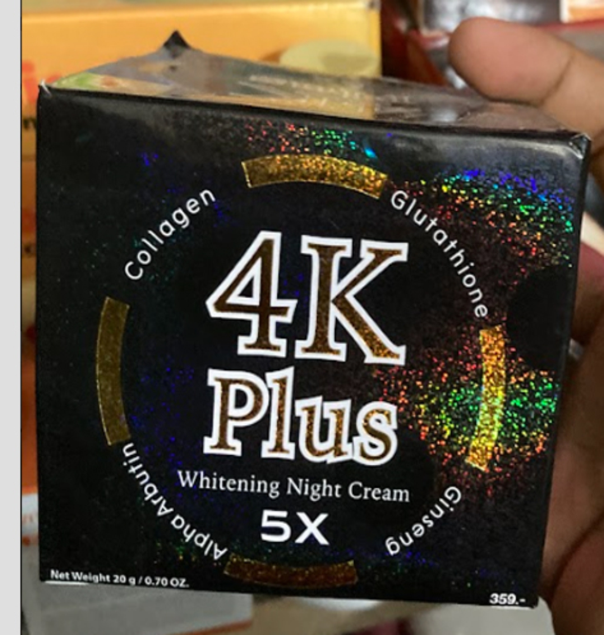 4K Plus 5X Whitening Night Cream Made in Thailand Original 4KP. 