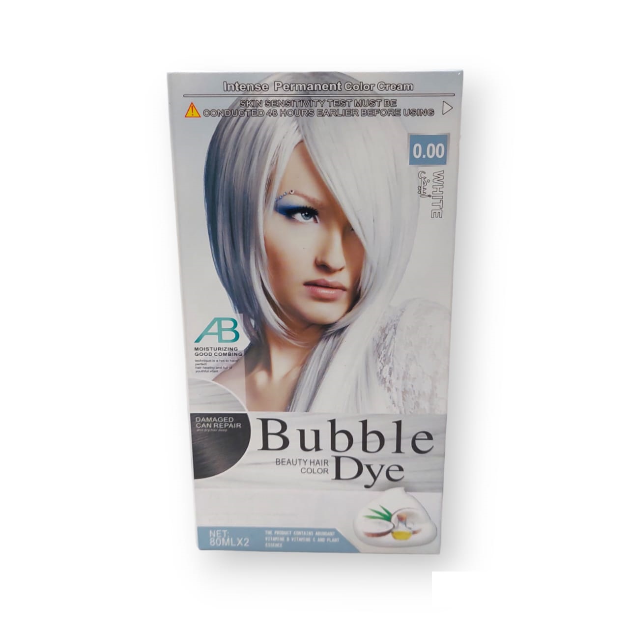​Jeseca Bubble Dye Beauty Professional Permanent Hair Color Dye White 80mlx2. 