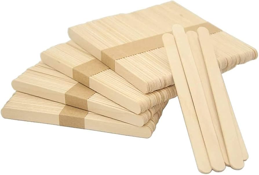 ice Cream sticks craft sticks popsicle sticks DIY crafts wooden sticks for kids 50 pcs pack