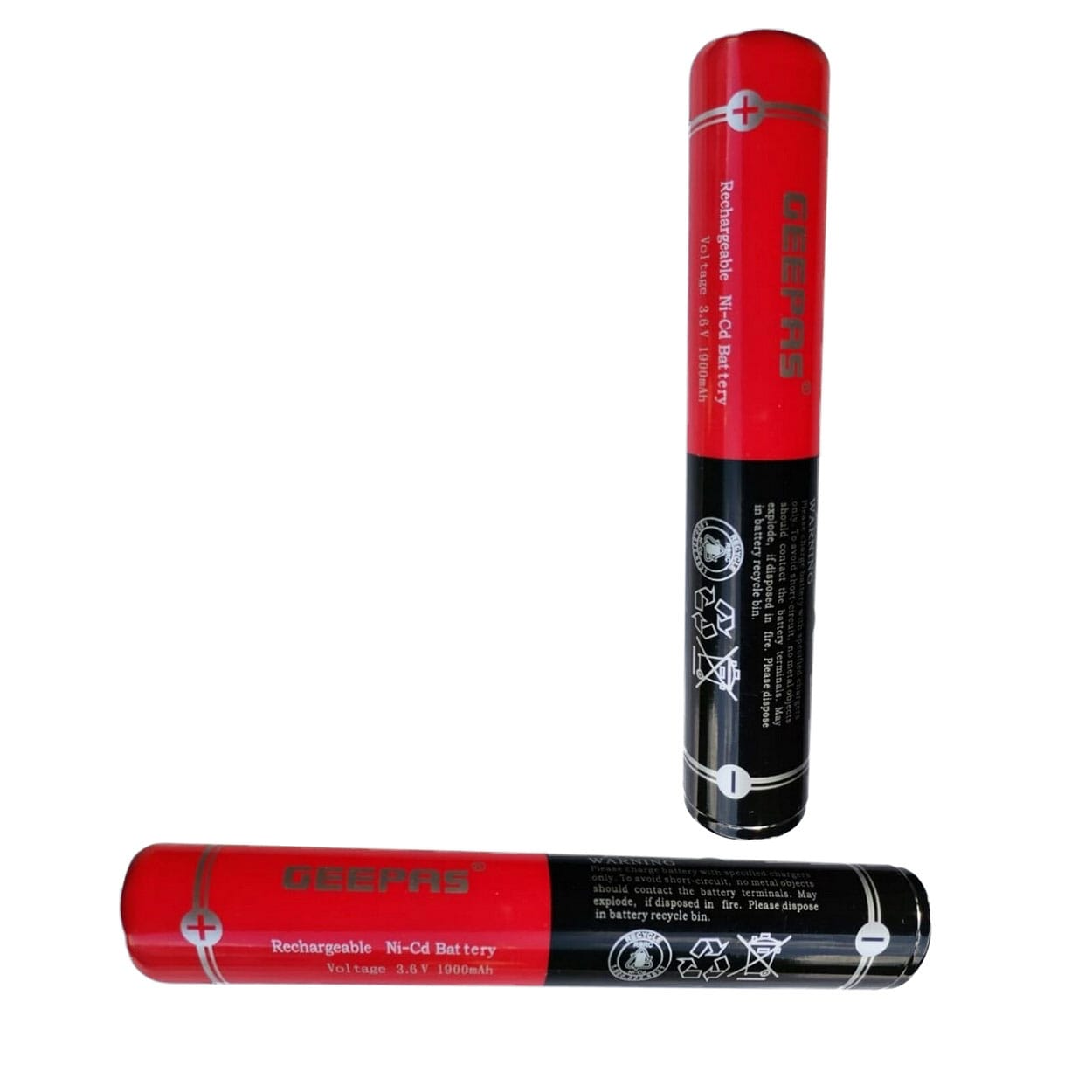 Geepas Rechargeable Torch Battery - 3.6V 2500mAh. 
