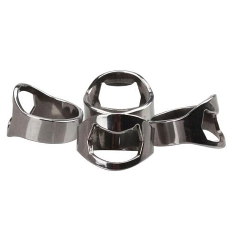 Stainless Steel Finger Corkscrew Bottle Opener Tool Versatile Ring-Shape Bottle Opener Bartender Tool. 